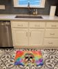 Shih Tzu Hippie Dawg Memory Foam Kitchen Mat Machine Washable Anti-Fatigue Mat Cushion Comfort Bath Mat or Kitchen Rug