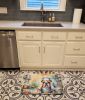 English Bulldog The Chef Memory Foam Kitchen Mat Machine Washable Anti-Fatigue Mat Cushion Comfort Bath Mat or Kitchen Rug