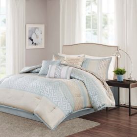 7 Piece Comforter Set (Color: as Pic)