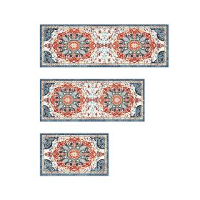 Household Kitchen Rug Sets 3 Piece with Retro Ethnic Style (Color: As pic show, Type: Style D)