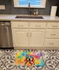 Golden Retriever Hippie Dawg Memory Foam Kitchen Mat Machine Washable Anti-Fatigue Mat Cushion Comfort Bath Mat or Kitchen Rug