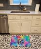 Old English Sheepdog Hippie Dawg Memory Foam Kitchen Mat Machine Washable Anti-Fatigue Mat Cushion Comfort Bath Mat or Kitchen Rug