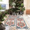 Household Kitchen Rug Sets 3 Piece with Retro Ethnic Style